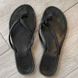 Rainbow Black Women's Sandals